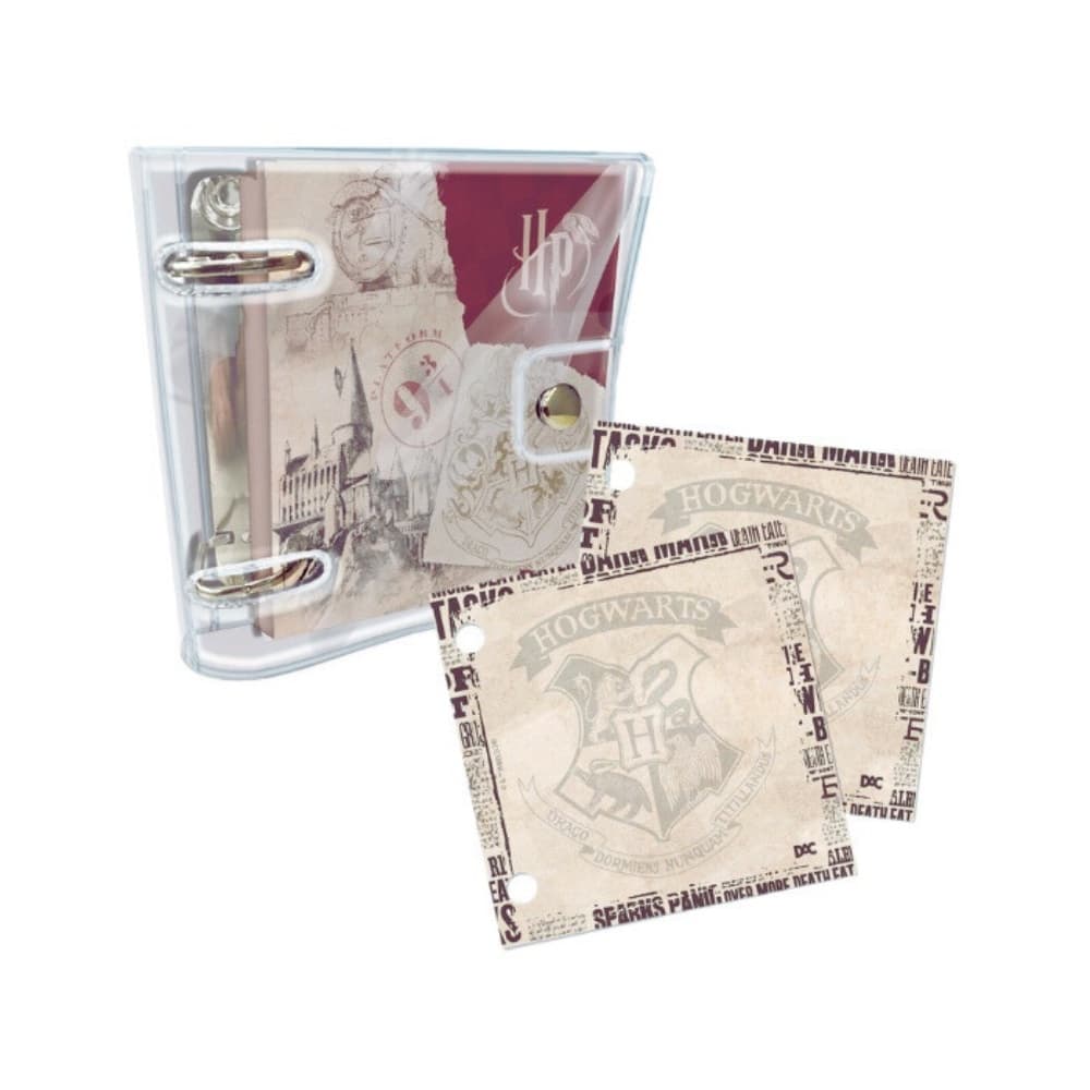 Mini Fichário Argolado Harry Potter DAC 80 Folhas