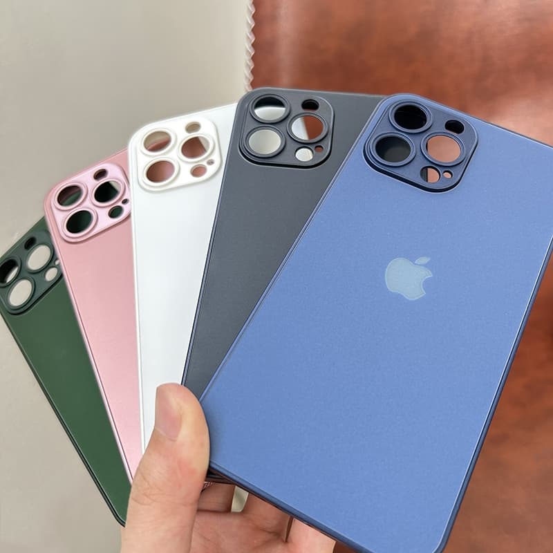 Capinha Caixa De Vidro Fosco AG De Alta Qualidade Para iPhone 14 13 12 11 11Pro Max