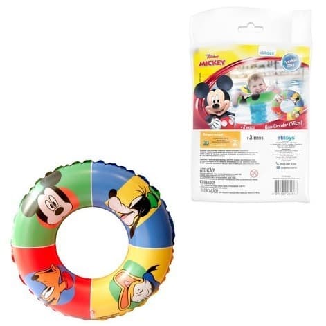 Boia Circular Disney Personagem 56 cm Boia Piscina Para Menino e Menina