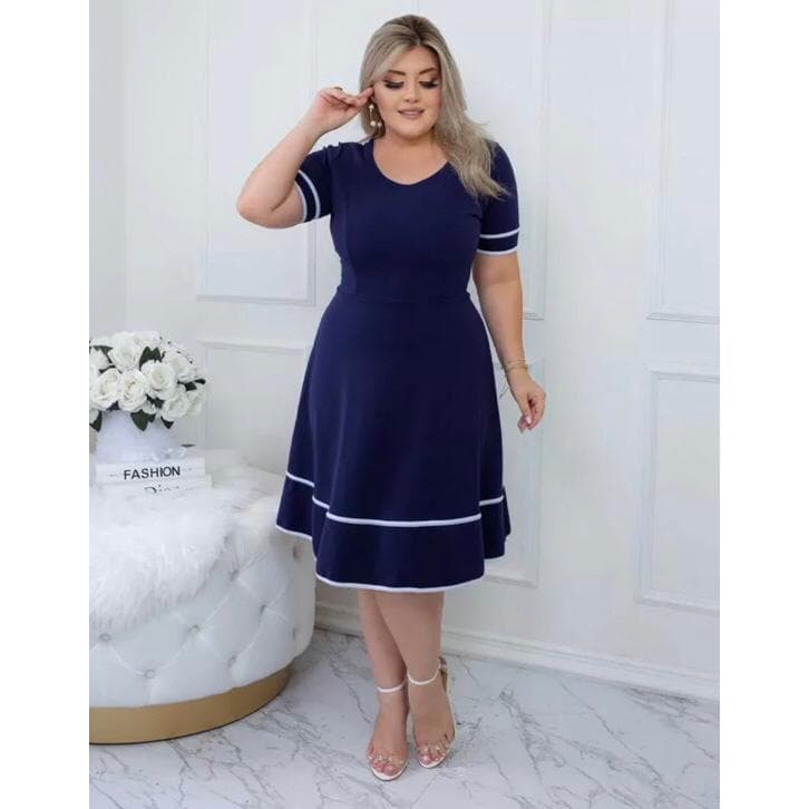 Vestido Estilo Marinheiro Lindo Moda Evangélica