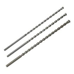 KIT 3 BROCAS PARA ALVENARIA CONCRETO JOGOS DE BROCAS LONGAS WIDEA 8MM 10MM 12MM X 30MM