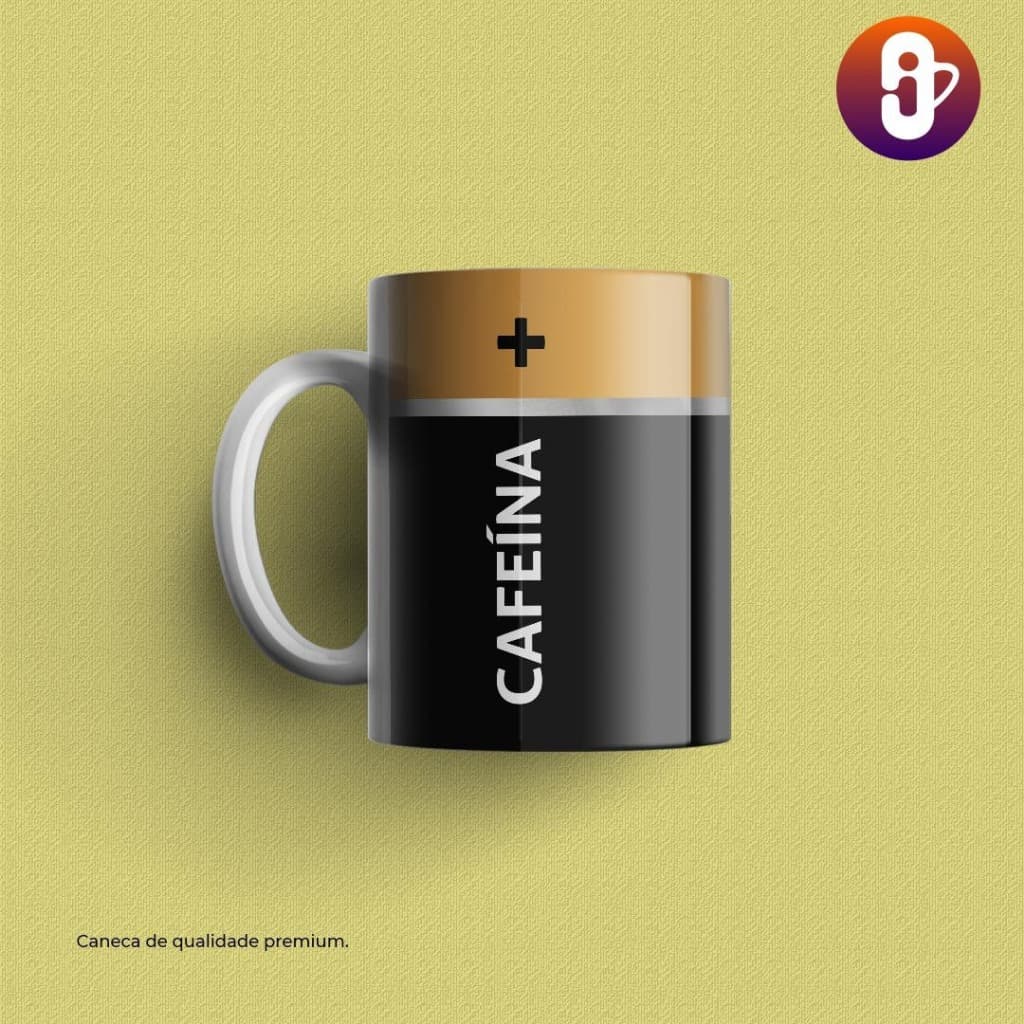 Caneca Personalizada Café Pilha Para Recarregar as Baterias Presente Mimo Chá Apaixonados por Café