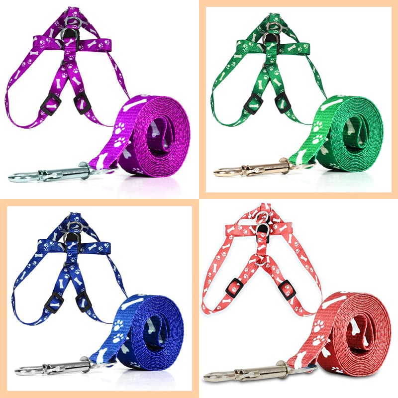 Coleira Guia Peitoral Para Cachorro Gato Ajustável Pet Cão Pequeno Porte Largurao da fita: 1.0cm