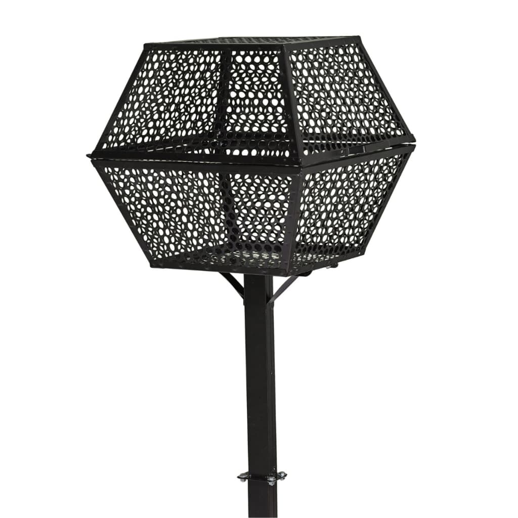 Lixeira para Calçada com Tampa Grande Tela Resistente a Chuva Embutir
