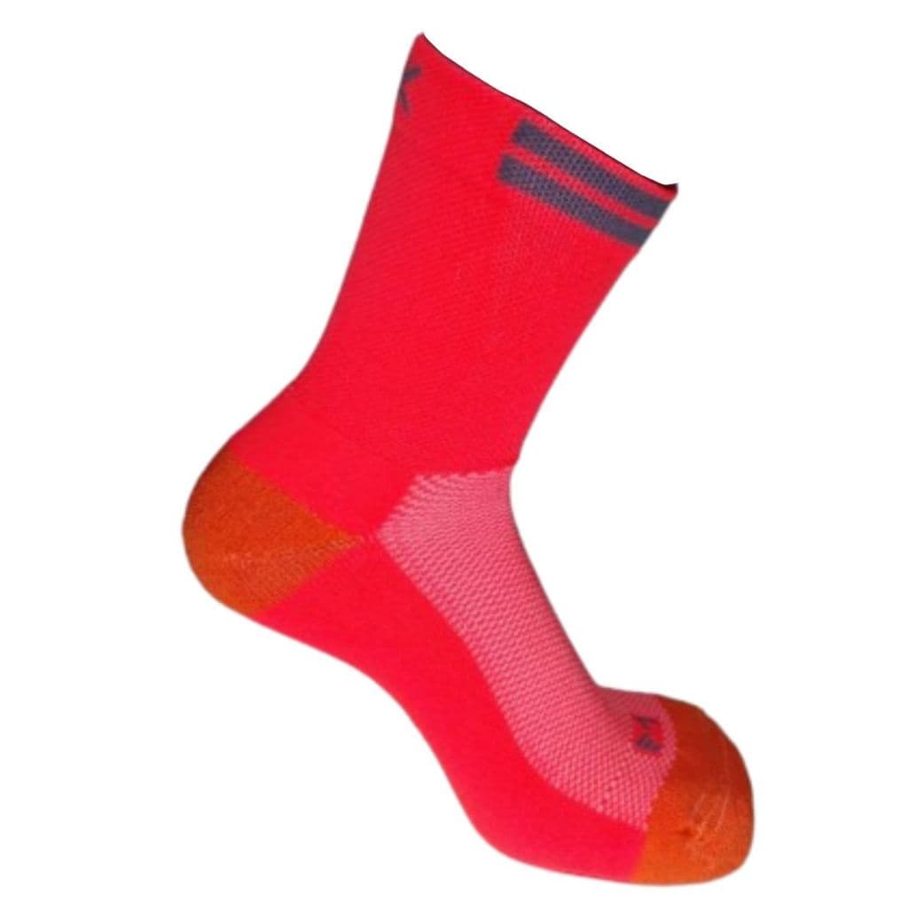 Meia de Ciclismo Cano Médio Curto BK Laranja Neon Liso