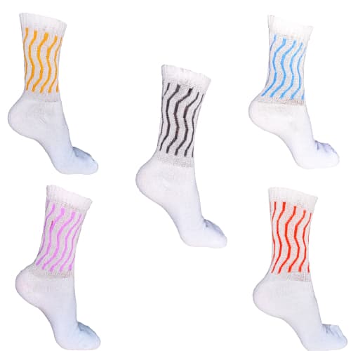 Variação de 3 a 12 Pares Meias Feminina Cano Longo Colorida Aeróbicas Academia Fitness