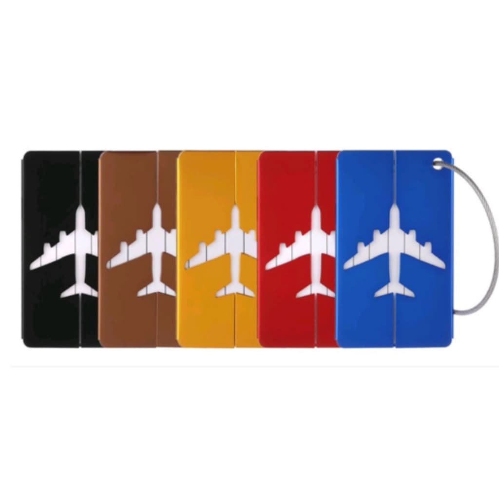 Kit 5 Etiqueta tag de identificação para mala de viagem