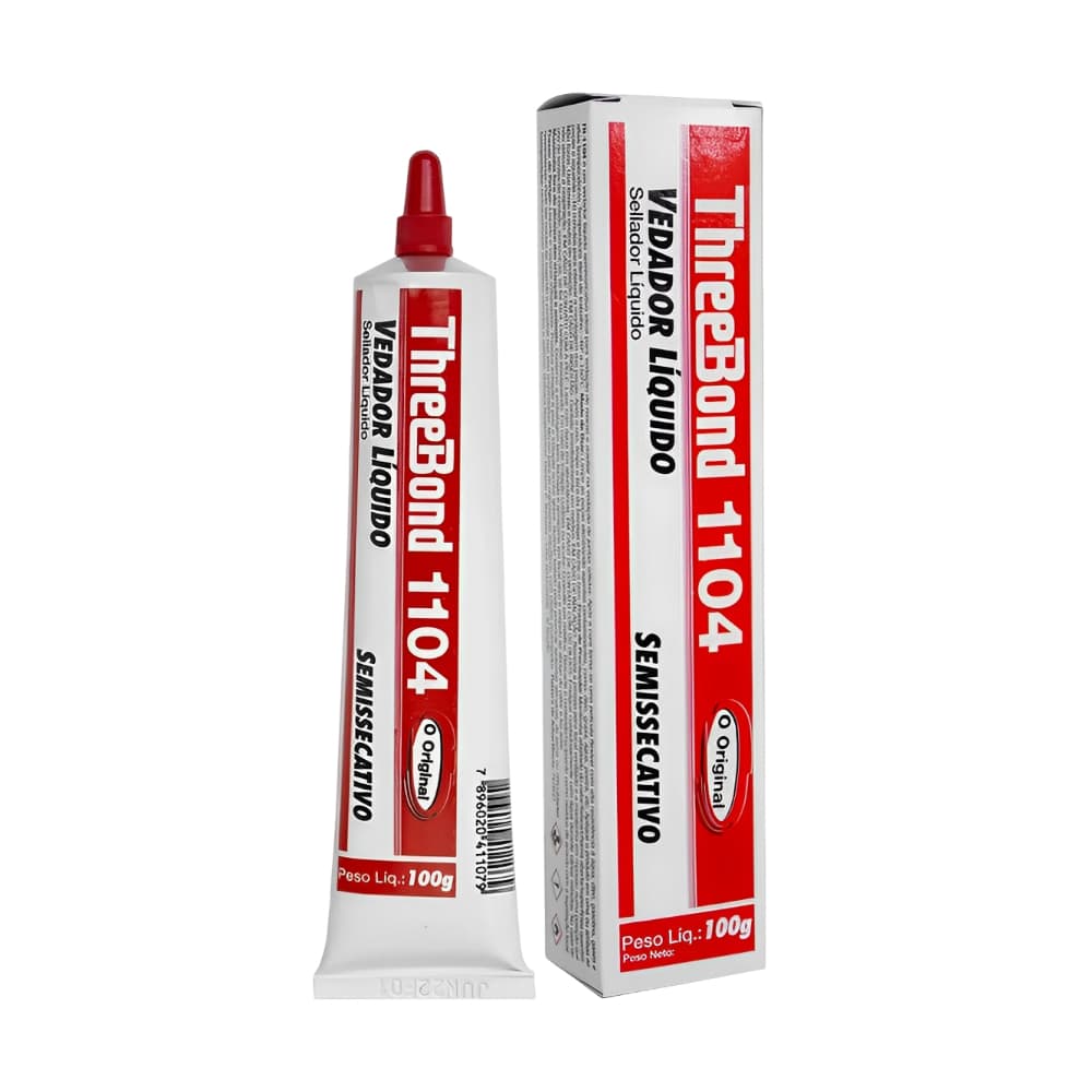 Vedador Líquido Semissecativo - Three Bond 1104 100gr Veda rosca flange e juntas sólidas