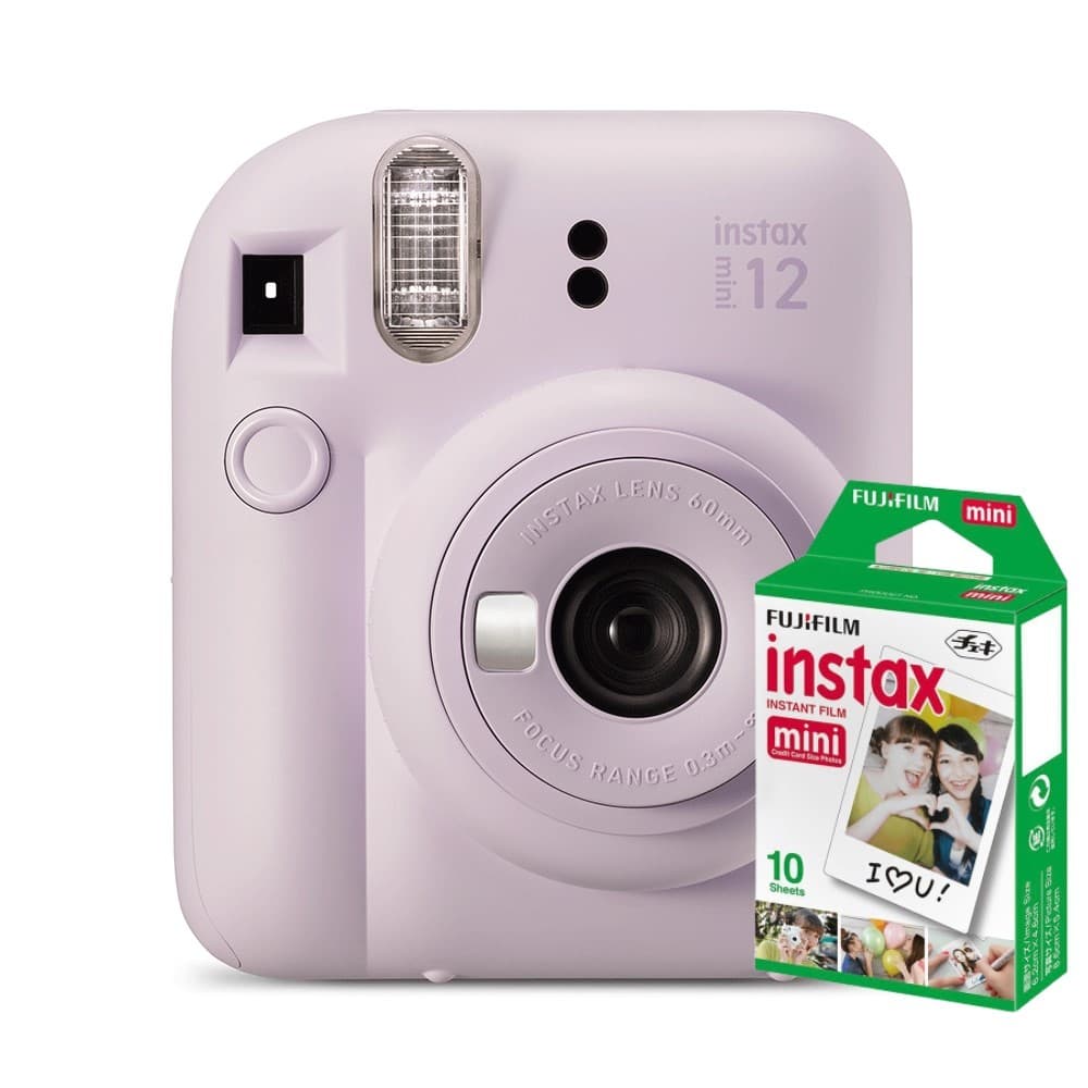 Câmera Instax Mini 12 com 10 filmes - Lilás Purple - Fujifilm