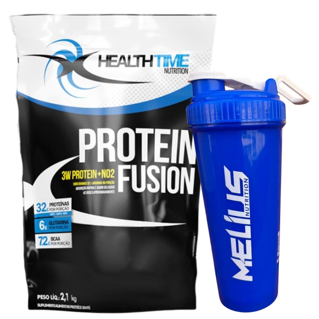 Whey Protein 3w Fusion 2,1 Kg (isolado) + Coqueteleira Shaker -