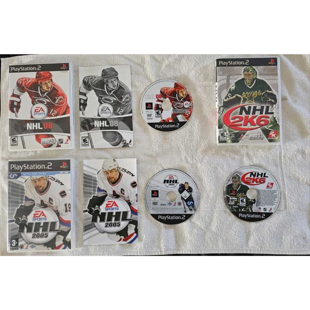 Playstation 2 NHL 08 & 2k6 & 05 Lote 3 Jogos