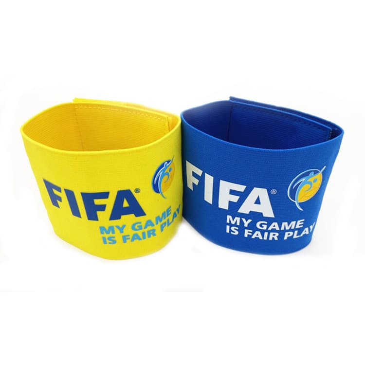 Kit 2 Faixas de Capitão de Futebol Importada Braçadeira com Elástico