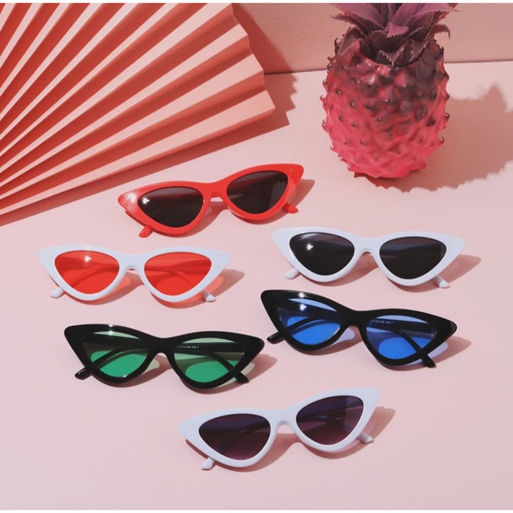 Óculos de Sol Cat Eye Varias Cores Gatinho Retro Vintage UV400