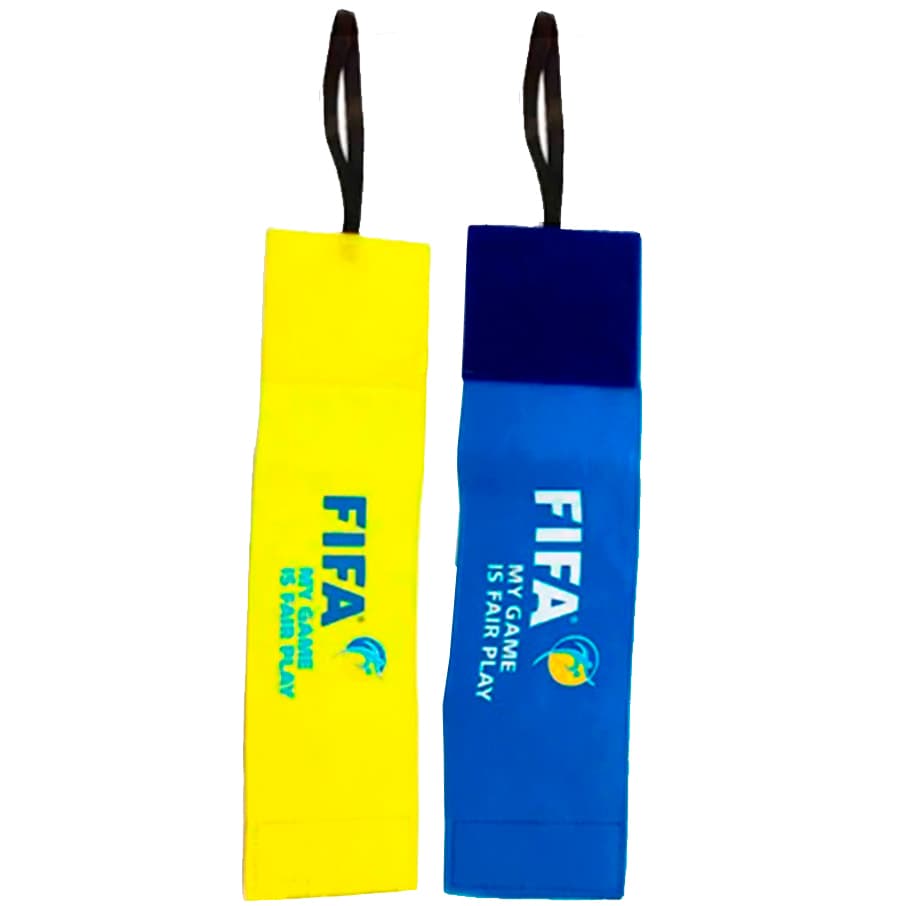 Combo 2 Faixas de Capitão Braçadeira Futebol Ajustáveis com Elástico