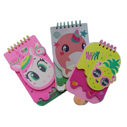 Bloco De Anotação Caderno Fofo Papelaria Divertida Coloridos
