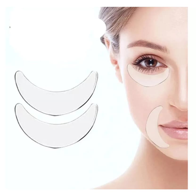 Kit 2 Adesivos Silicone Anti rugas Ajuda nas Rugas Flacidez Área Dos Olhos