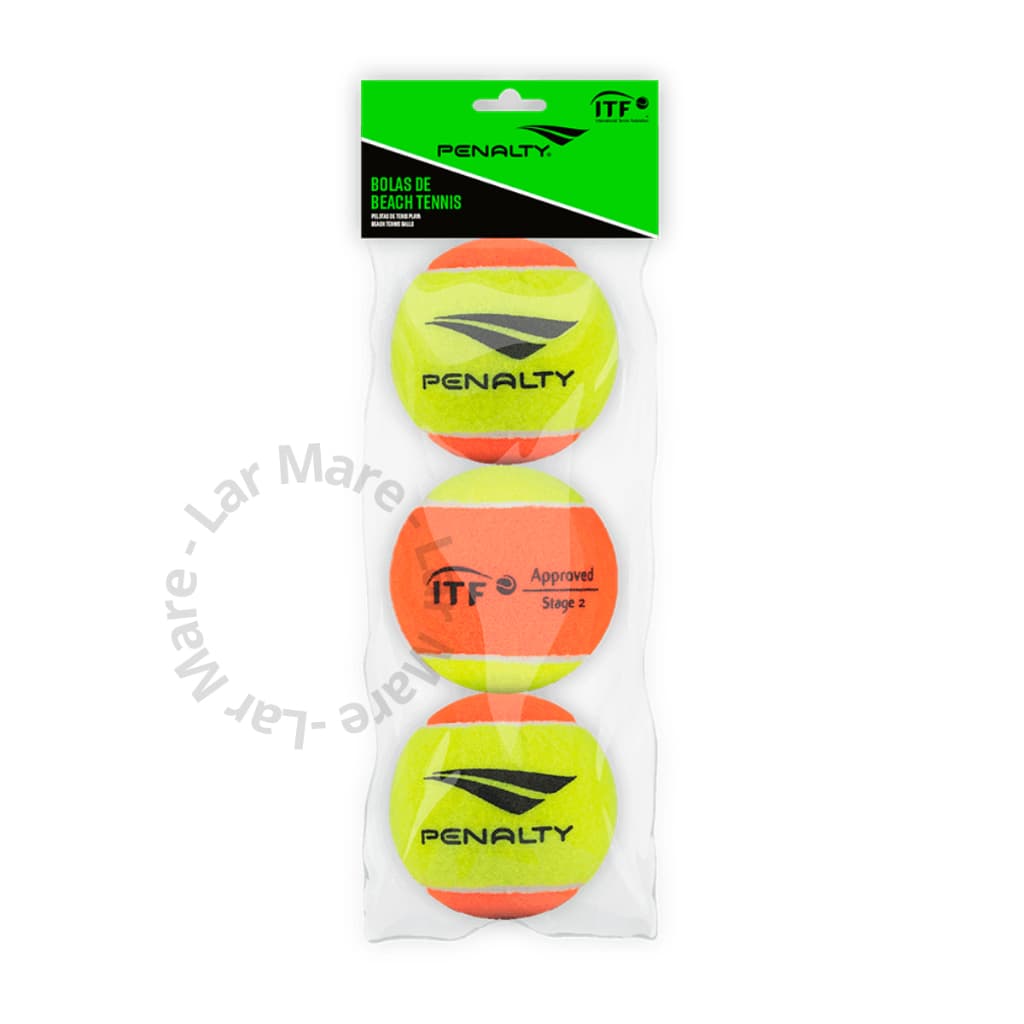 Bola De Beach Tennis Penalty Pack 3 Bolinhas Praia Stage 2