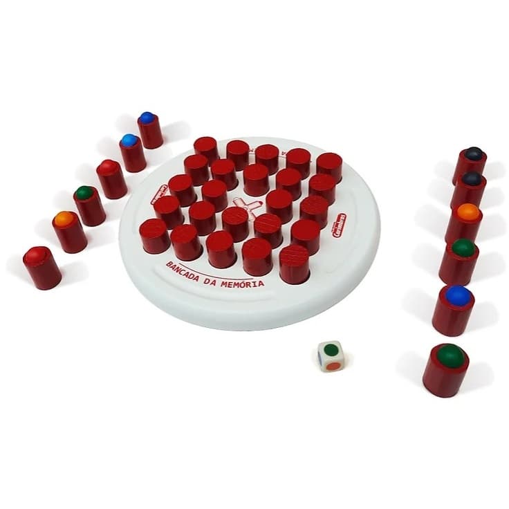 Brinquedo Educativo Bancada Da Memória Das Cores Tabuleiro