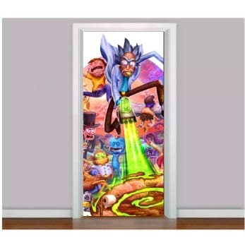 Adesivo Para Porta Adesivo - Rick And Morty