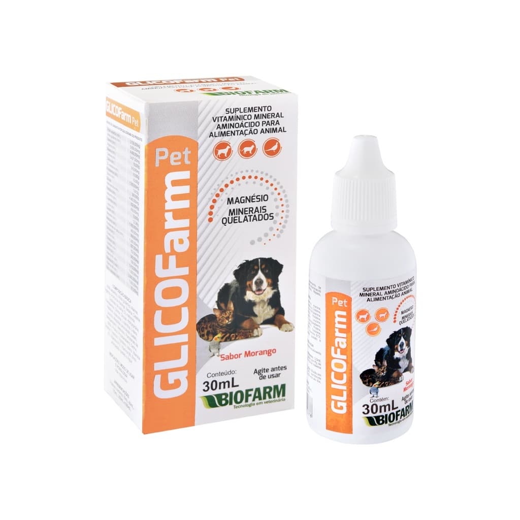 Glicofarm Pet 30 ml | Produto similar ao Glicopan Pet | Biofarm Original.