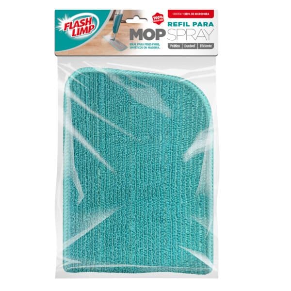 Refil para Mop Spray Verde Microfibra Flashlimp