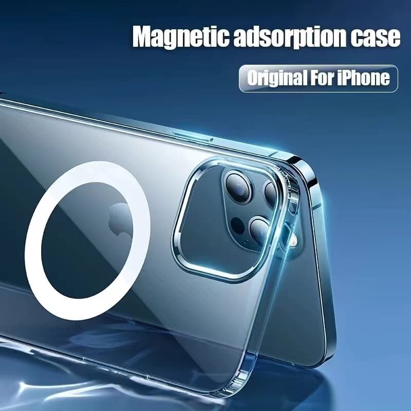 Capa Magnética Para Carregador Sem Fio Magsafe para IPhone X 11 12 13 14 Pro Max 15 15PROMAX