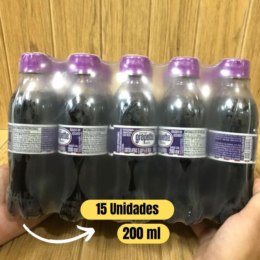Refrigerante Grapette Uva 200 ml (Fardo com 15 Uni.)