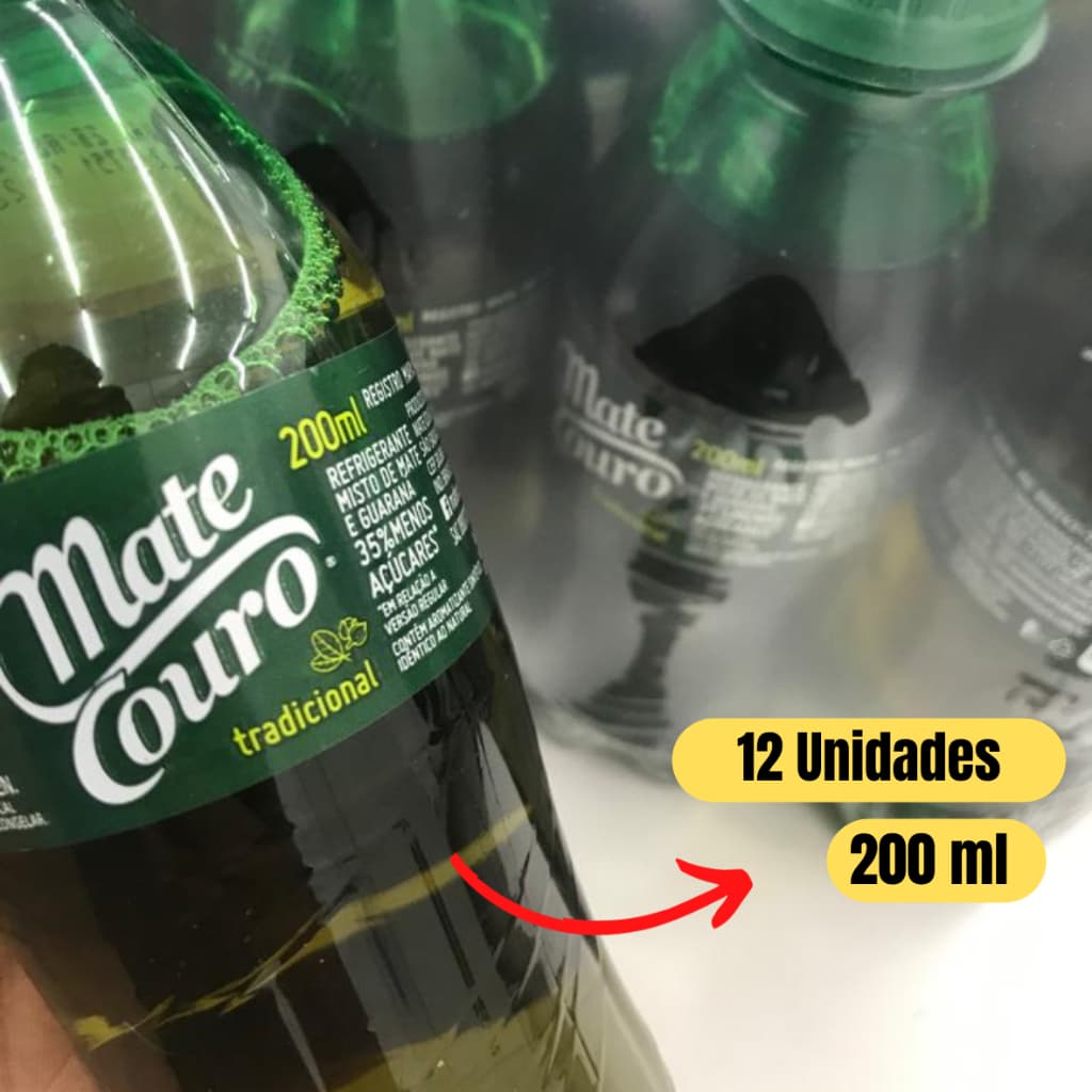 Mate Couro Refrigerante 200 ml (Fardo com 12 Uni.)
