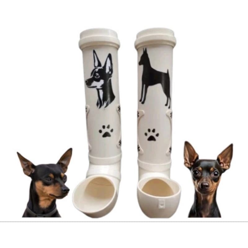 Comedouro pvc para cães Pinscher