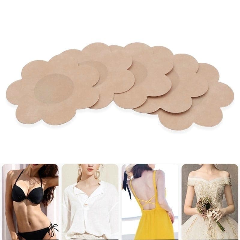 Kit com 10 Adesivo Protetor Mamilo Bico Aureola Tapa Peito Seios (5 Pares)