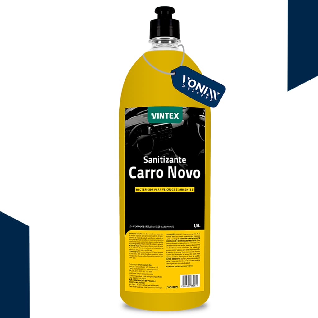 Sanitizante Carro Novo Vintex/Vonixx 1,5L