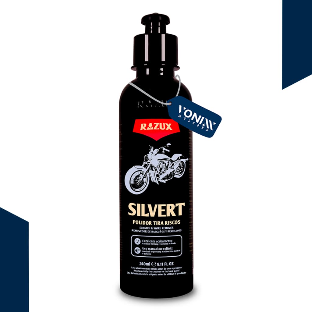 Silvert Composto Polidor Para Tirar Riscose Arranhões Da Moto Razux/Vonixx 240ml