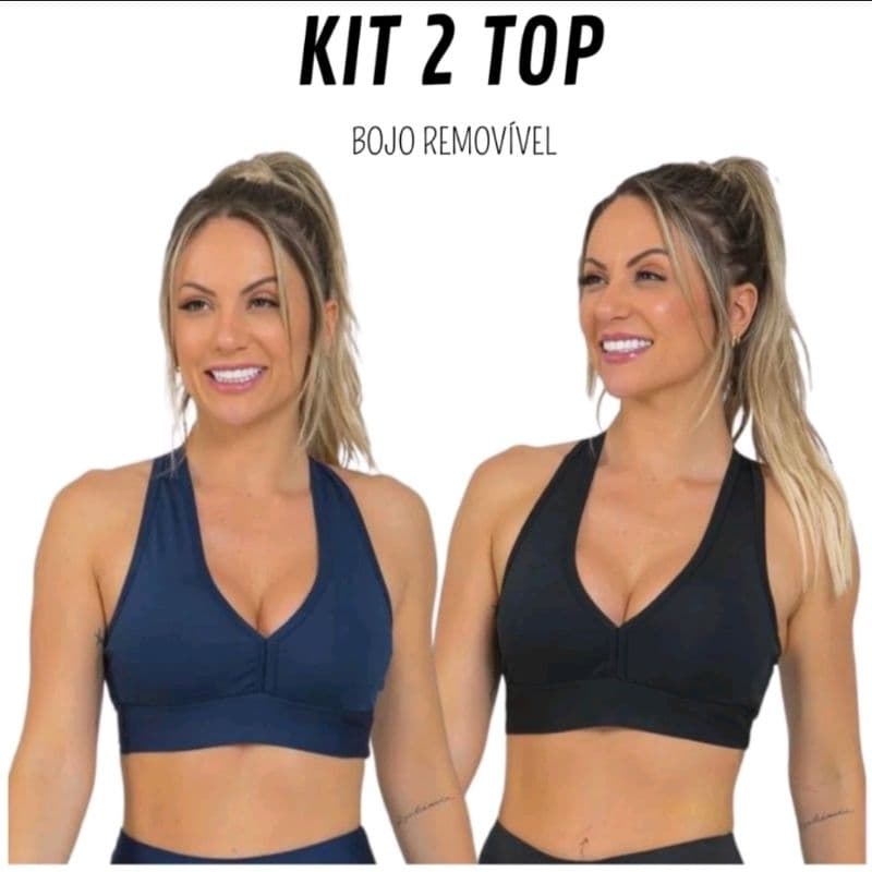 kit 2 Top Academia modelo Nadador Com Bojo Malhar treinar
