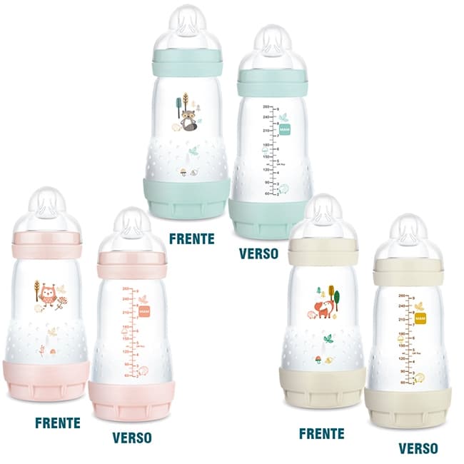 Mamadeira Mam Easy Start 260ml 2+ Meses Autoesterilizável Diversas Cores - Mam
