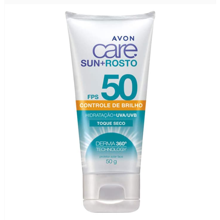 Protetor Solar Avon Care Rosto Controle de Brilho FPS 50 - 40g