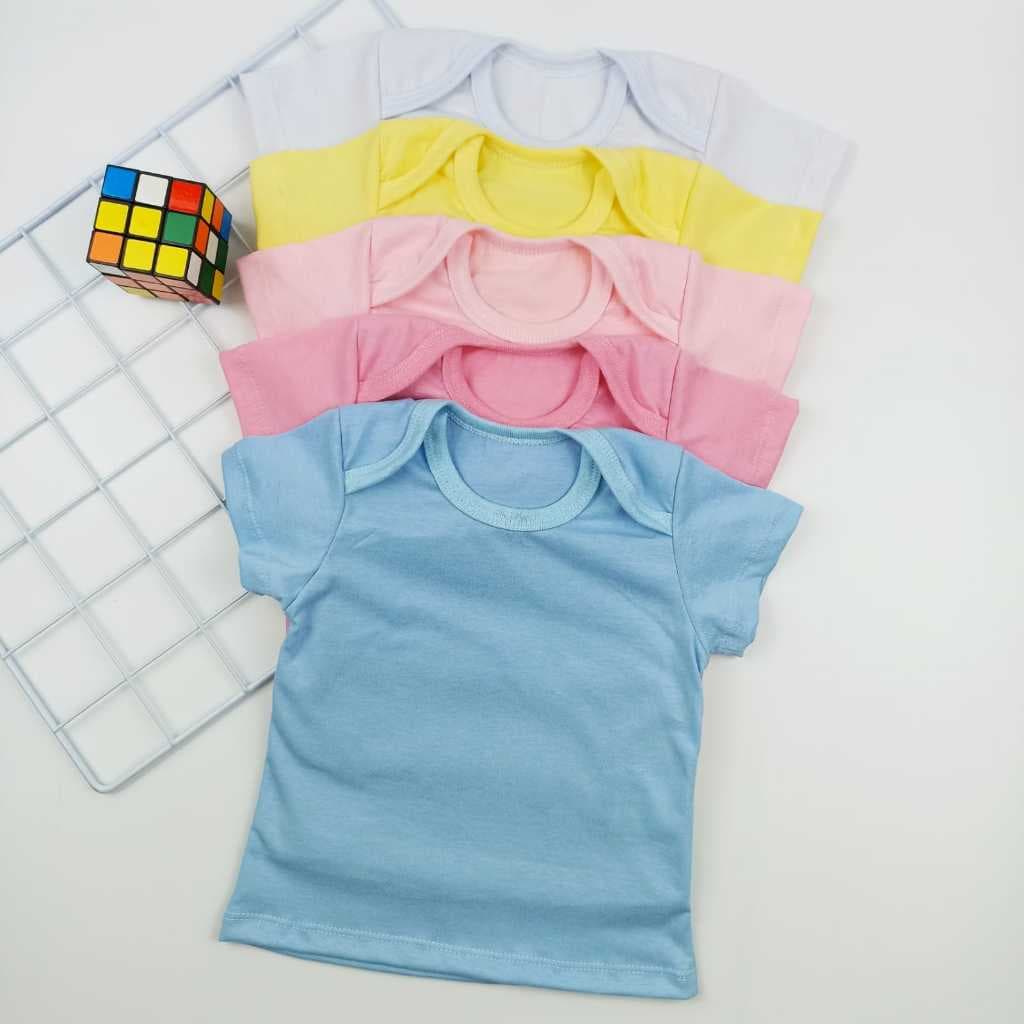 1 Camiseta para Bebe 100% Algodão com Gola Body Envelope
