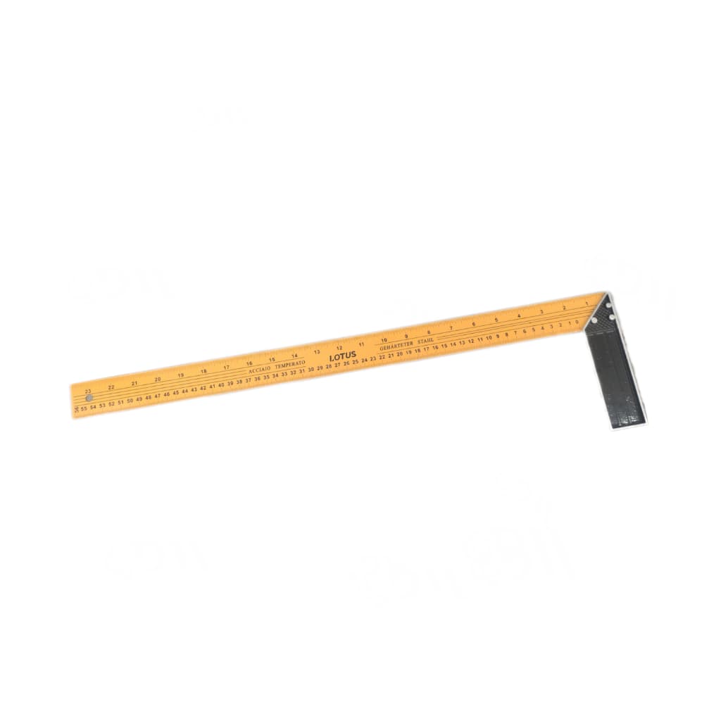 Esquadro Aço Temperado 24 Polegadas 60cm Medições Obra Construção