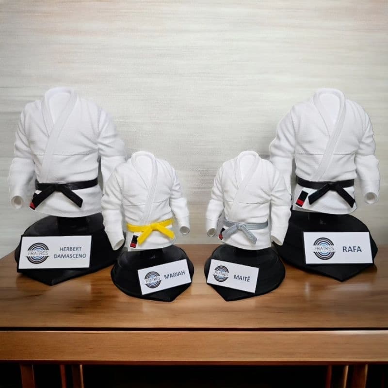 Kimono decorativo Judô, Jiu Jitsu, Karatê. Personalize com o seu nome e logotipo. Decoração criativa