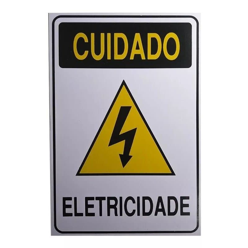 Placas Sinalização Perigo Eletricidade