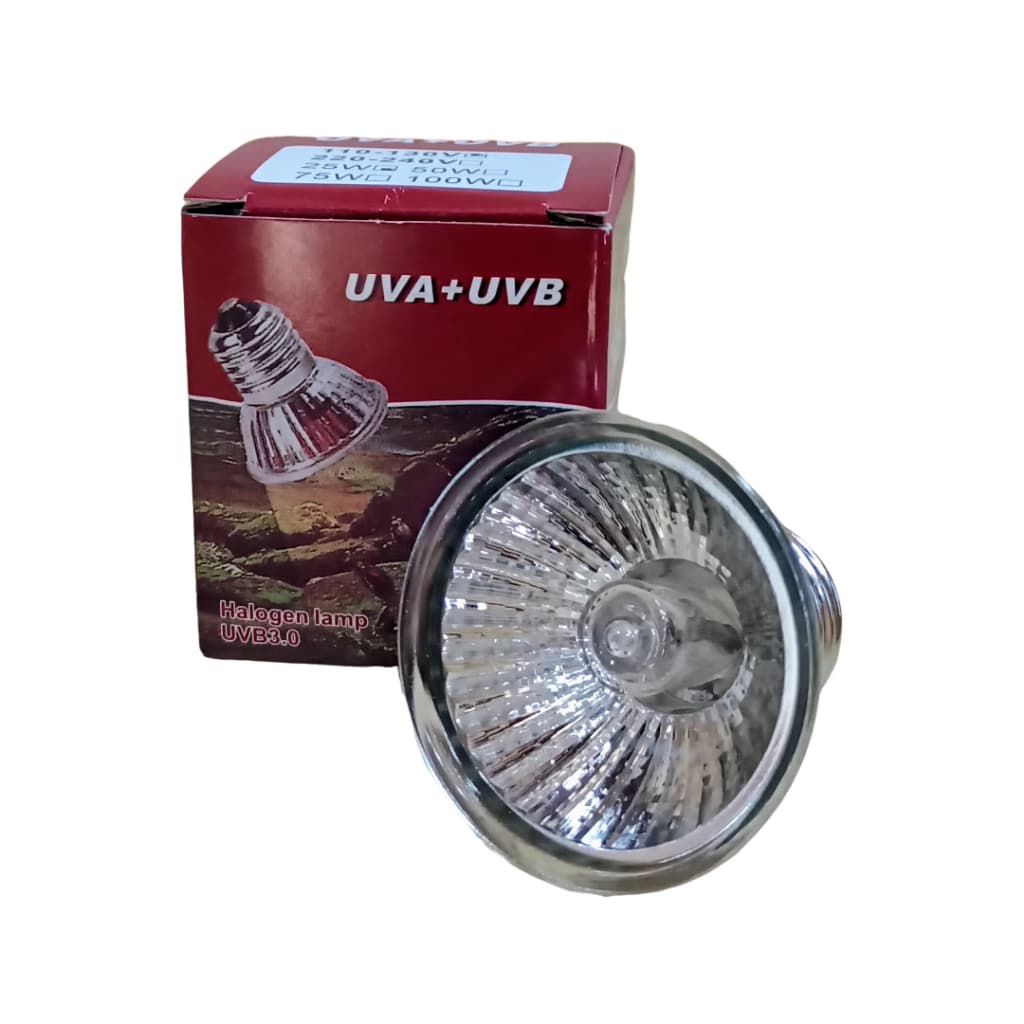 Mini Lâmpada Uva/uvb 25w + Aquecimento 3 Em 1 Halogen 110v