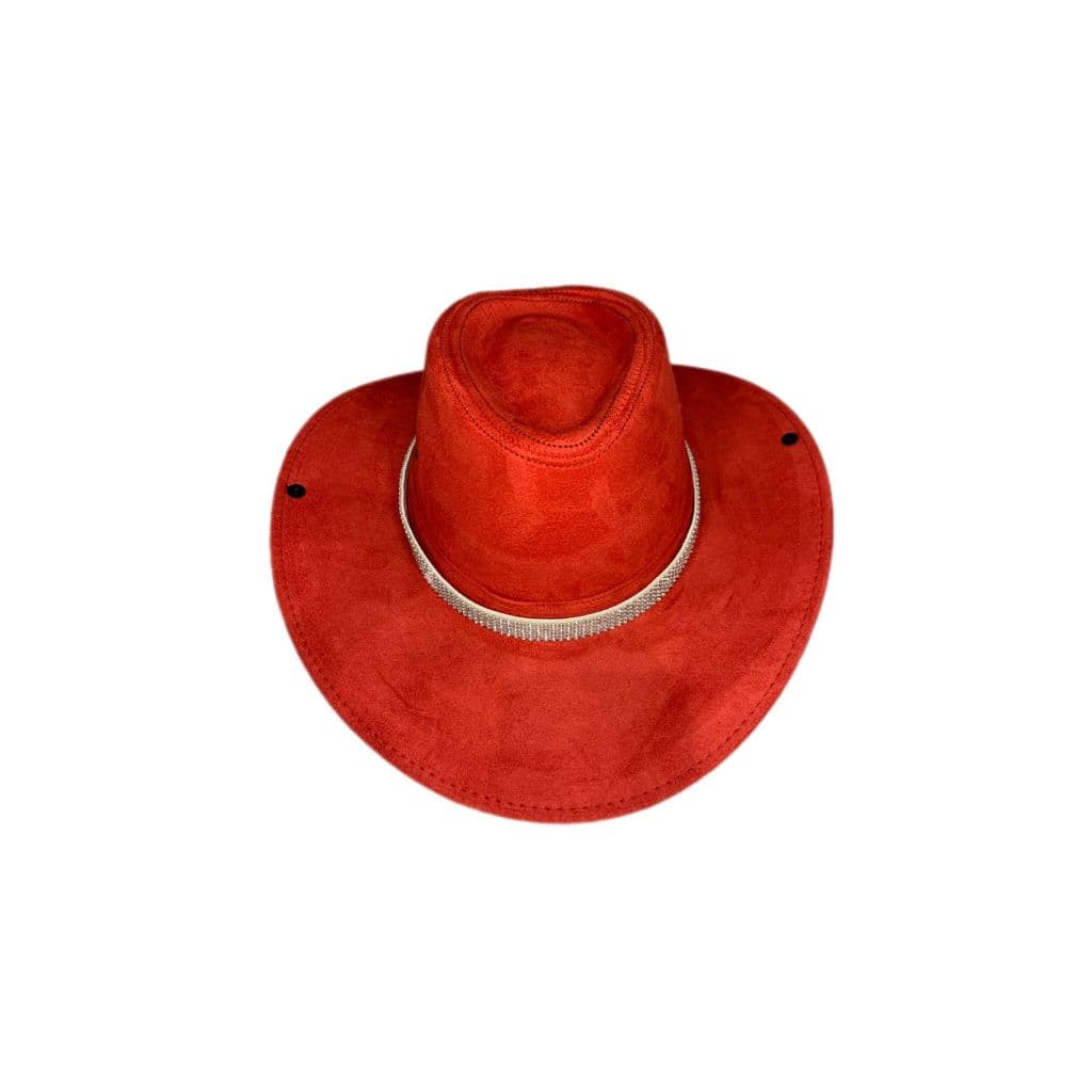 Chapeu Country Vermelho Unissex Rodeio Festa Cowboy Com Stress Boiadeiro