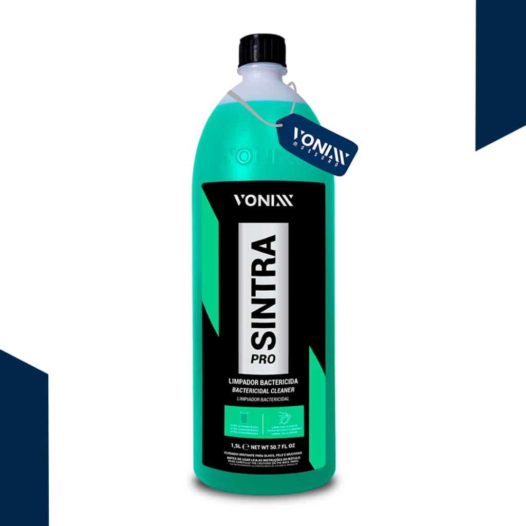 Sintra Pro 1,5L Vonixx Produto Para Limpar Painel e Plásticos