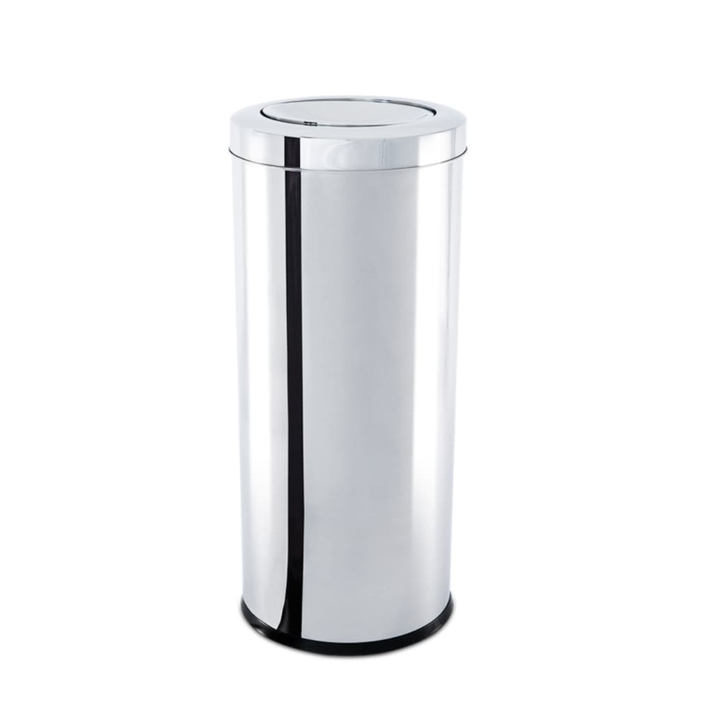 Lixeira Com Tampa Basculante - Brinox Decorline 40,5 Litros Aço Inox