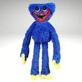 Boneco Huggy Wuggy Azul de Pelúcia 40cm Com Fecho nas Mãos
