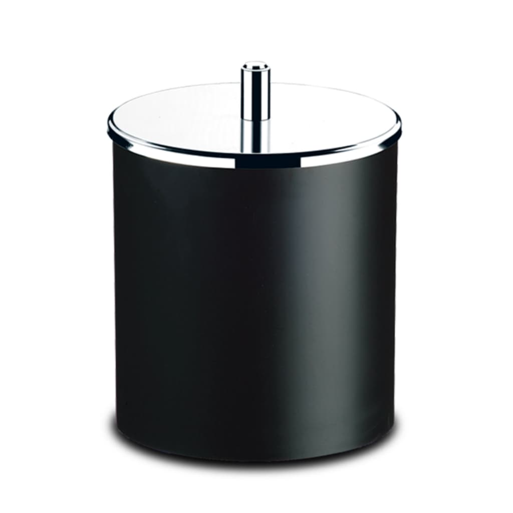 Lixeira Plástica Com Tampa Em Aço Inox - Brinox Coza 5,4 Litros Preto