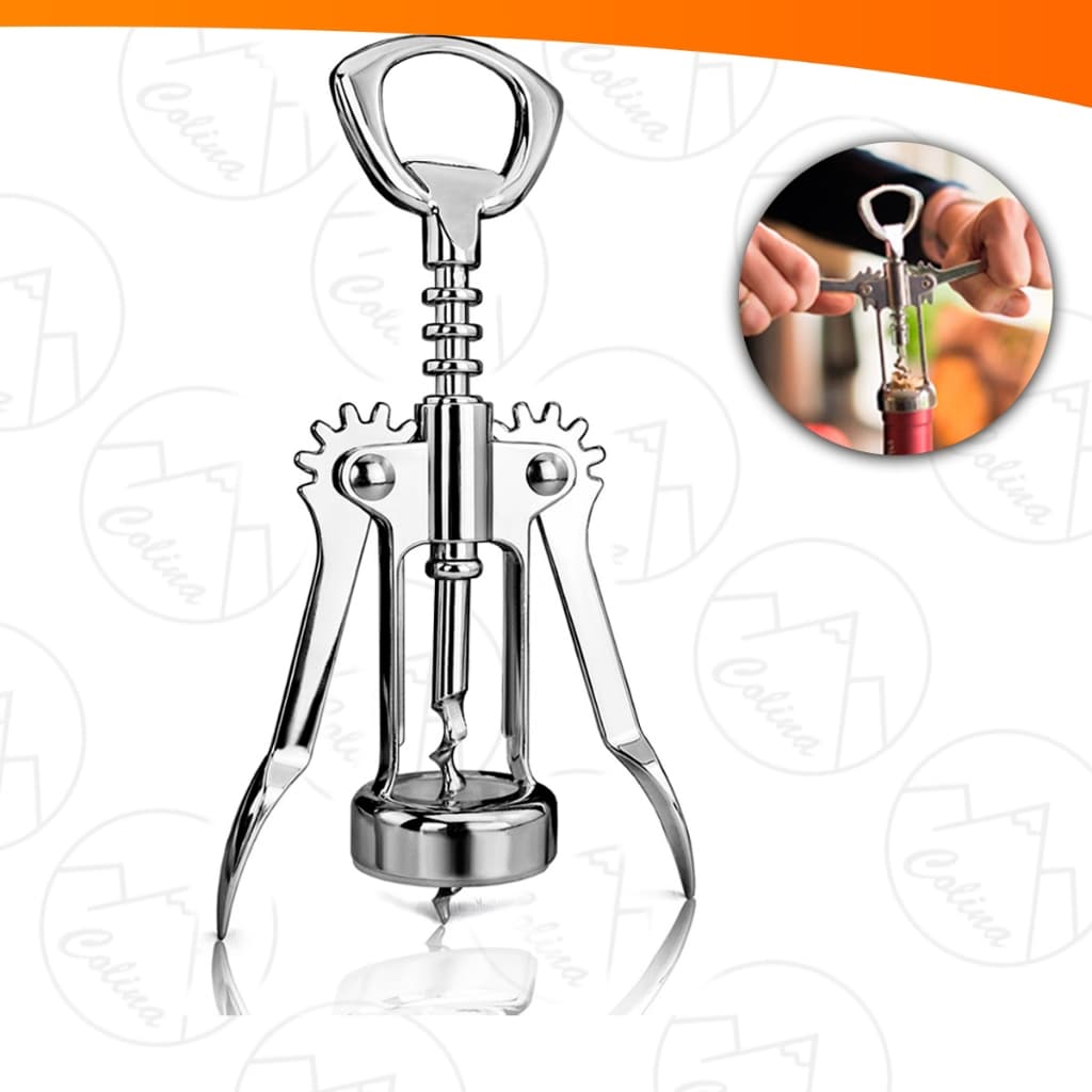 Abridor De Vinho Saca Rolhas Em Metal Estilo Borboleta Prático