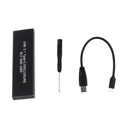 Case Adaptador Ssd M2 Sata Ngff B+m Usb 3.1 Type C 2280