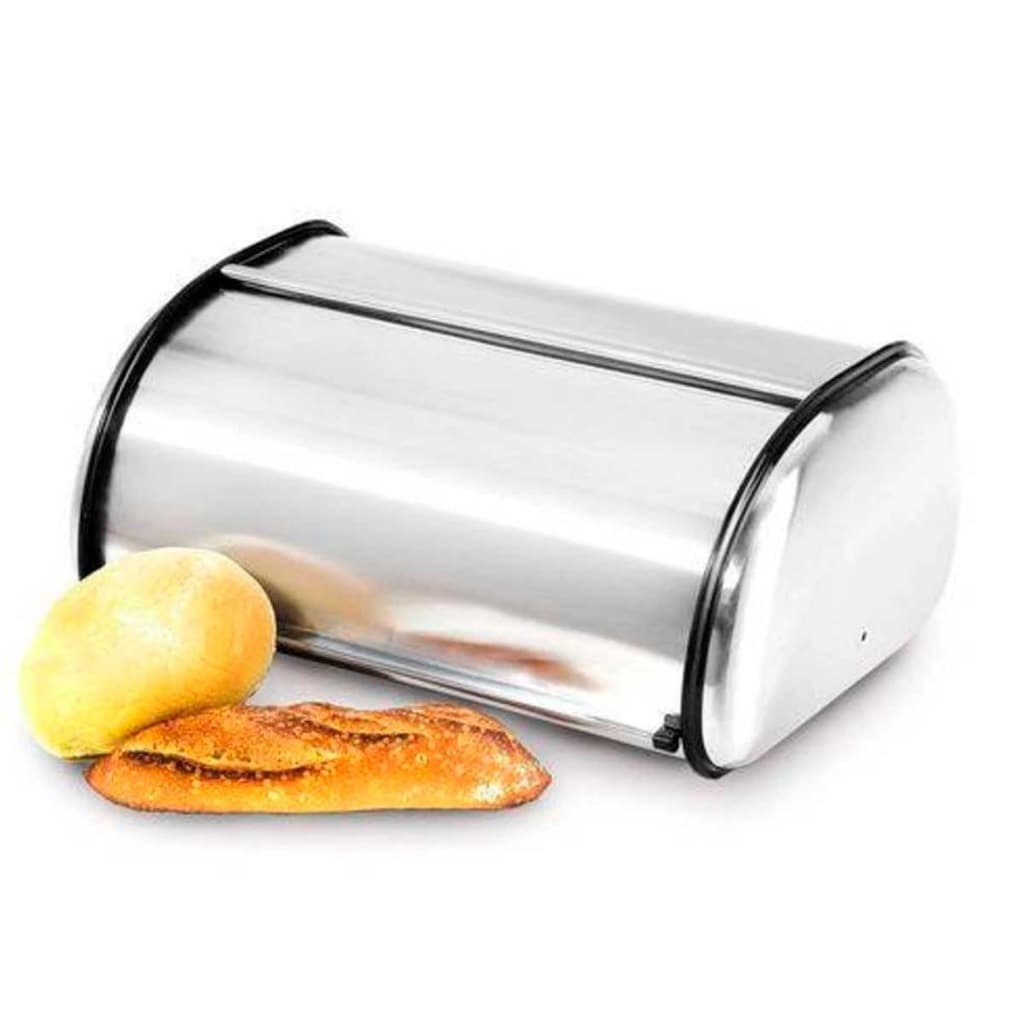 Porta Pão Em Aço Inox Brilho Ideal Para Manter o pão Quente e Crocante - Ke Home Ref. 6172