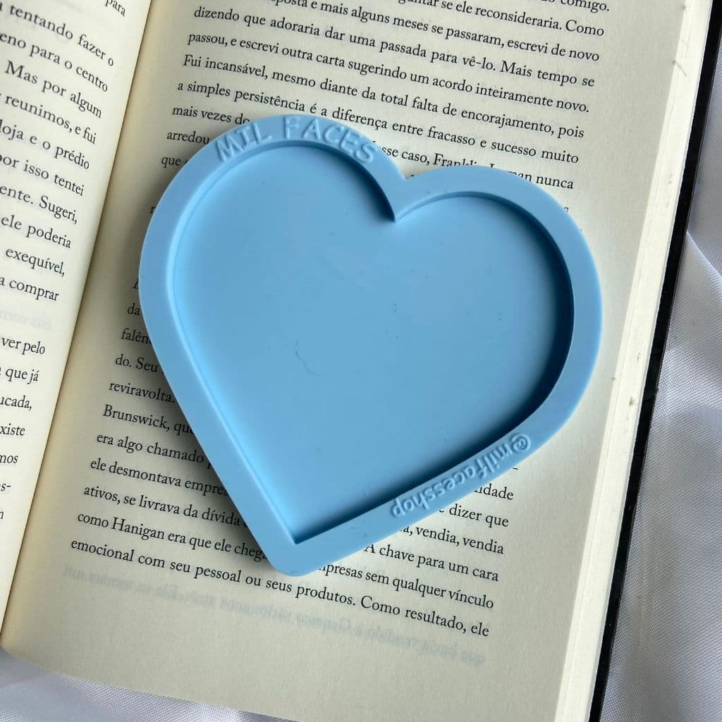 Molde Silicone Coração Liso 10cm M126 Resina Gesso Vela Cimento