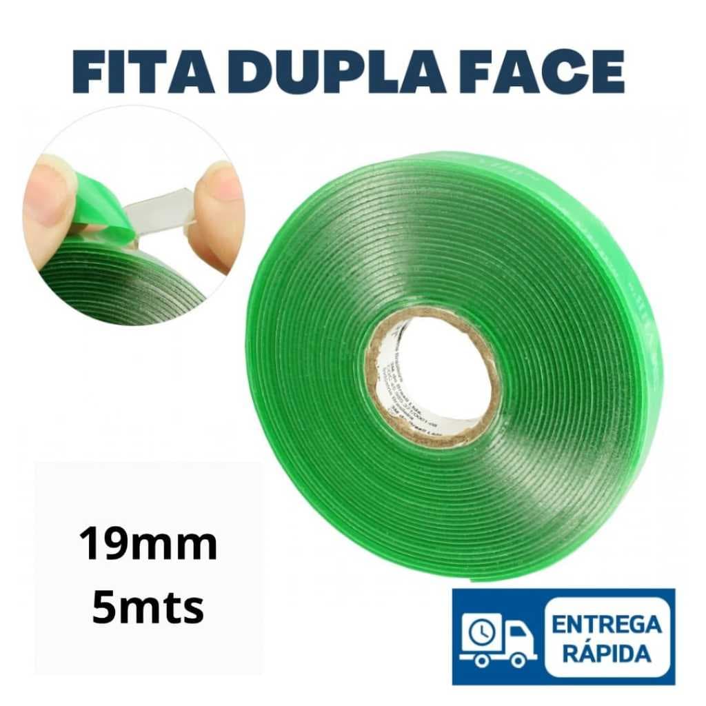 FITA DUPLA FACE TRANPARENTE MUITO RESITENTE 19X5MTS